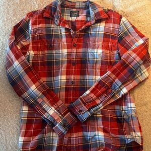 J. Crew Red and Blue Plaid Flannel